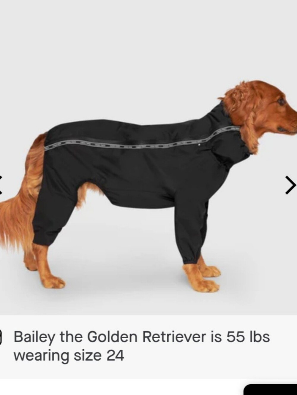 Canada Pooch The Slush Suit Waterproof Black Full-Coverage Dog Rain Suit
